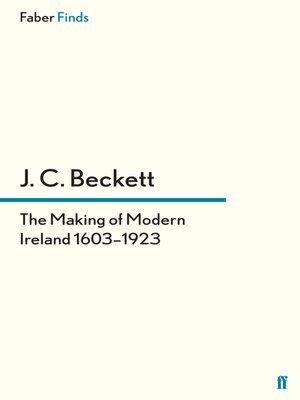 cover image of The Making of Modern Ireland 1603-1923